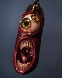 Image 3 of Duel Iris "Screamer”, flash reflective, glow in the dark eyes 