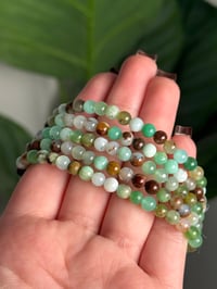 Image 2 of CHRYSOPHRASE BEADED BRACELETS 4MM