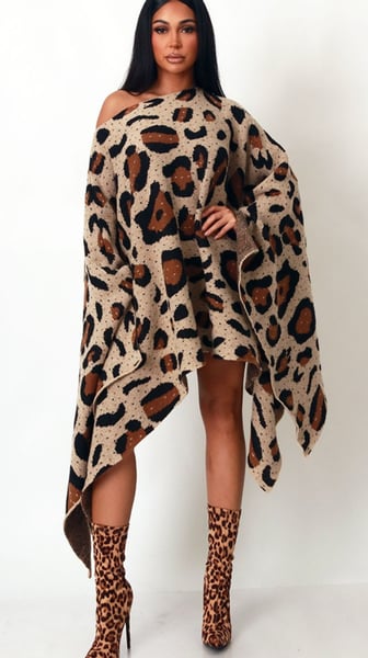 Image of  Leopard poncho