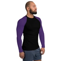 Image 2 of Enigma Purple Men's Rash Guard