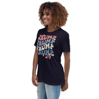 Image 2 of Retro Trump 24 Flowers Women's Relaxed T-Shirt