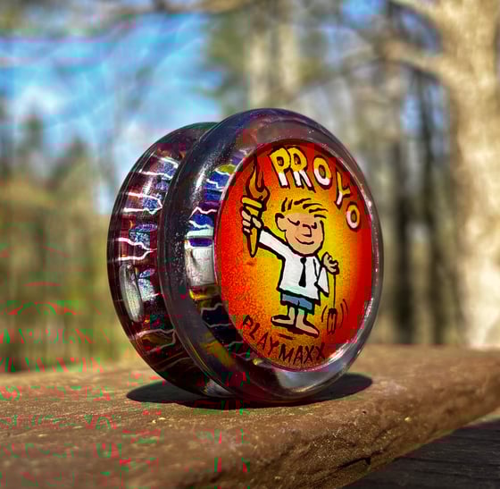 Image of Playmaxx ProYo 1 Wood Axle 1995 Painted Pogs