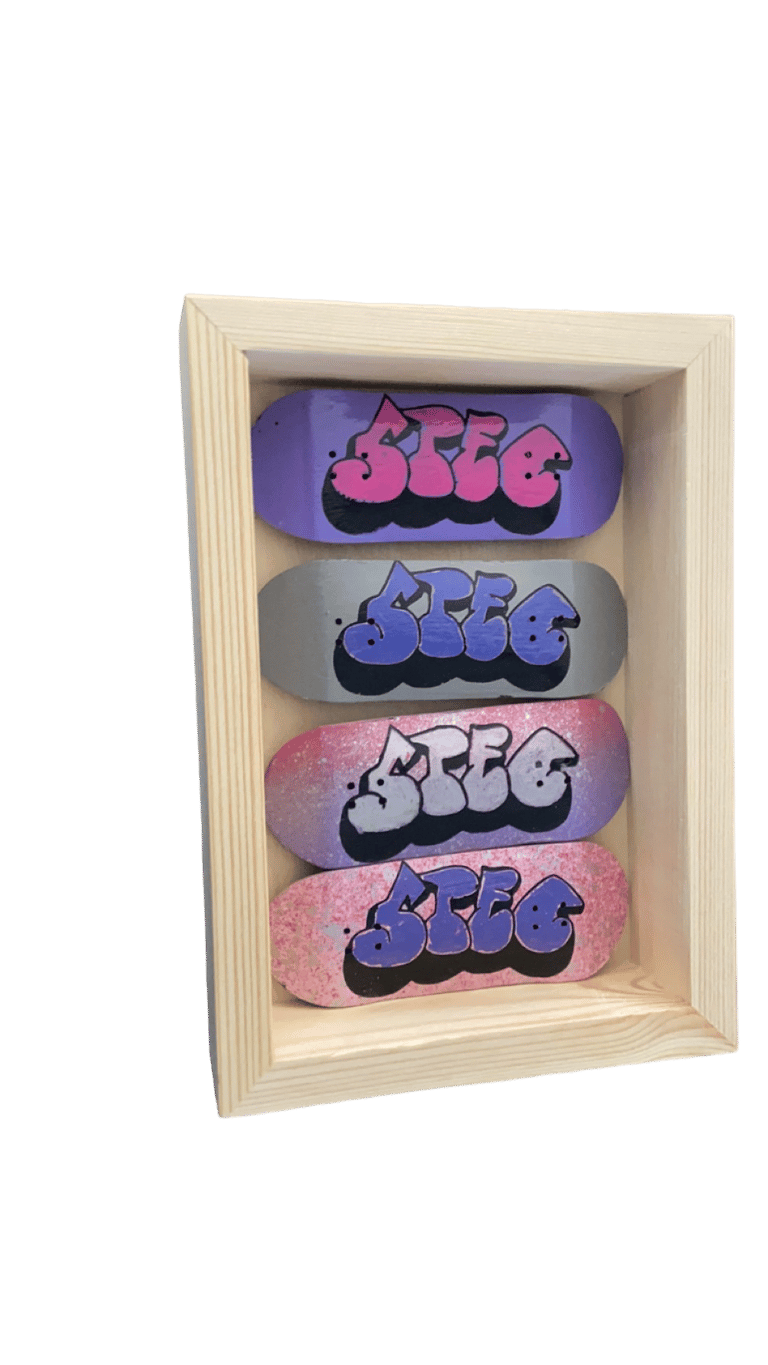 Custom SPEC "Throwie" Fingerboard Deck- U.S.A. made!