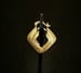 Image of Gold Design Pierced Earrings 