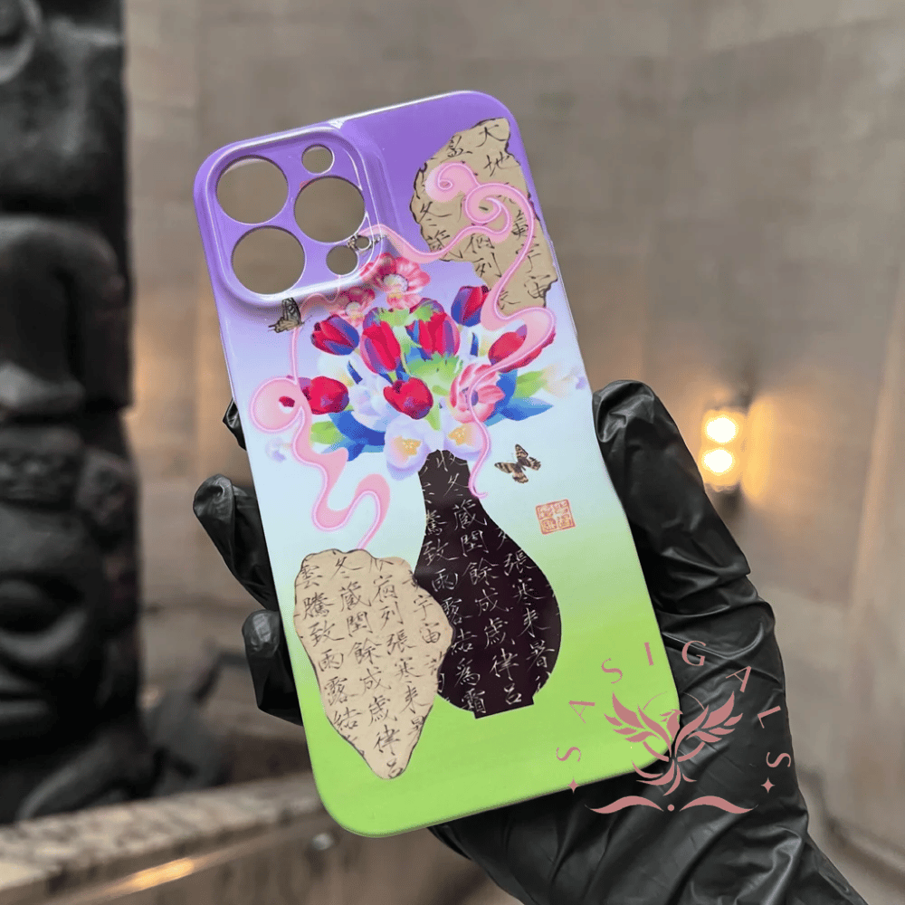 Image of Unique Flowers In The Vase Art Phone Case For All Brand 