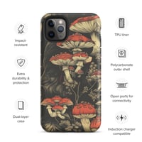 Image 7 of Dark Cottagecore Goth Inspired Vibrant Mushroom Tough Case for iPhone®