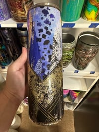 Vinyl foil blue gold 30oz 