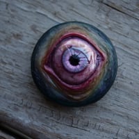 Image 5 of Custom Swappable Phone Grip for smartphones, reflective pupil, pink glow in the dark