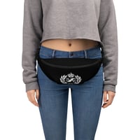 Marlowe Ink Logo in White with Black Background Fanny Pack.