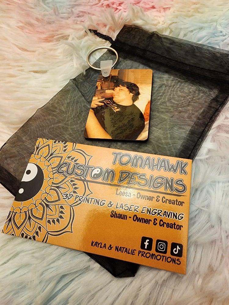 Image of Rectangle keychain (double sided)