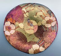 Image 1 of “Marsh marigolds” satin reduction lustre vase