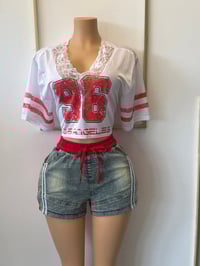 Image 1 of Denim jogger shorts 