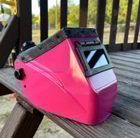 Image 1 of Hot pink Hobart black floral 