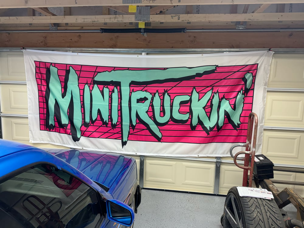 BIGASS BANNER!!! Old School Teal & Pink 