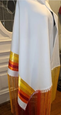 Image 4 of Sunrise Native Shawl with Ribbon