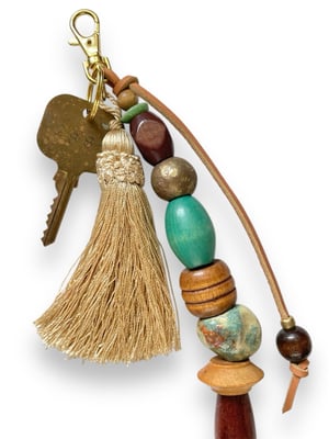 Image of BEAD & TASSEL BAG CHARM #3