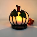 Ivory Iridescent Candle Holder 