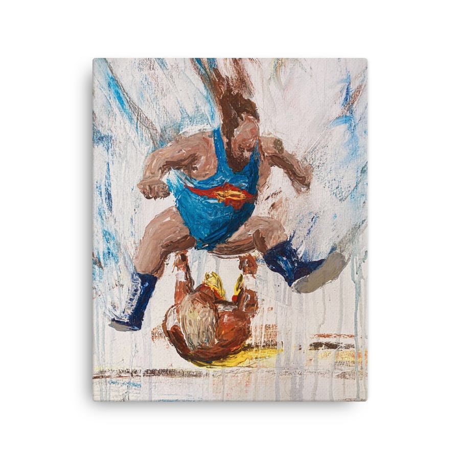 Image of Earthquake splash 16” x 20” canvas print