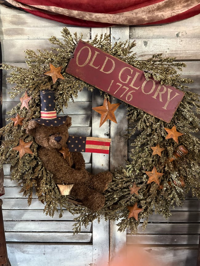 #10-Old Glory wreath