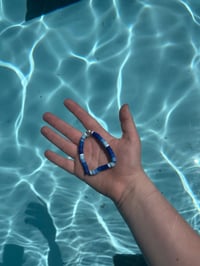 Image 1 of tidal wave clay beaded bracelet 🌊