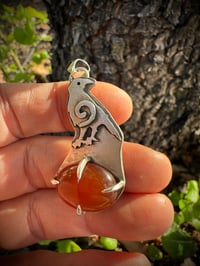 Image 2 of Carnelian Raven Claw Sterling Silver