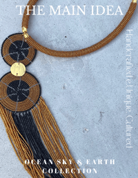 Image 3 of Shani Necklace (Black & Gold) 