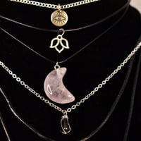 Image 2 of Amethyst Moon Necklace