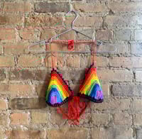 Image 1 of Taste the Rainbow Bikini top 