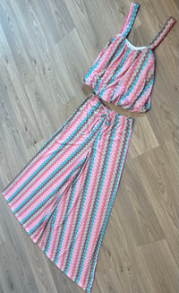 Image 1 of Zigzag trouser co ord - 6 colours