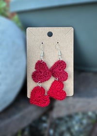 Image 2 of Double Valentine’s Heart Earrings