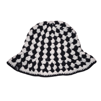White/Black Granny Bucket Hat