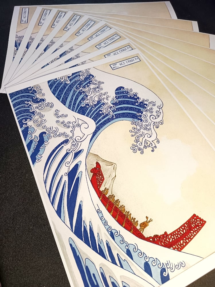 Image of TE NGARU NUI print