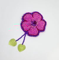 Beaded flower pin (custom colors)