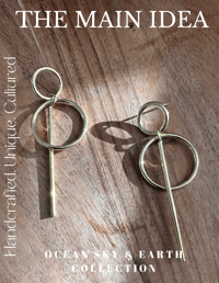 Image 4 of Keris solid brass earrings 
