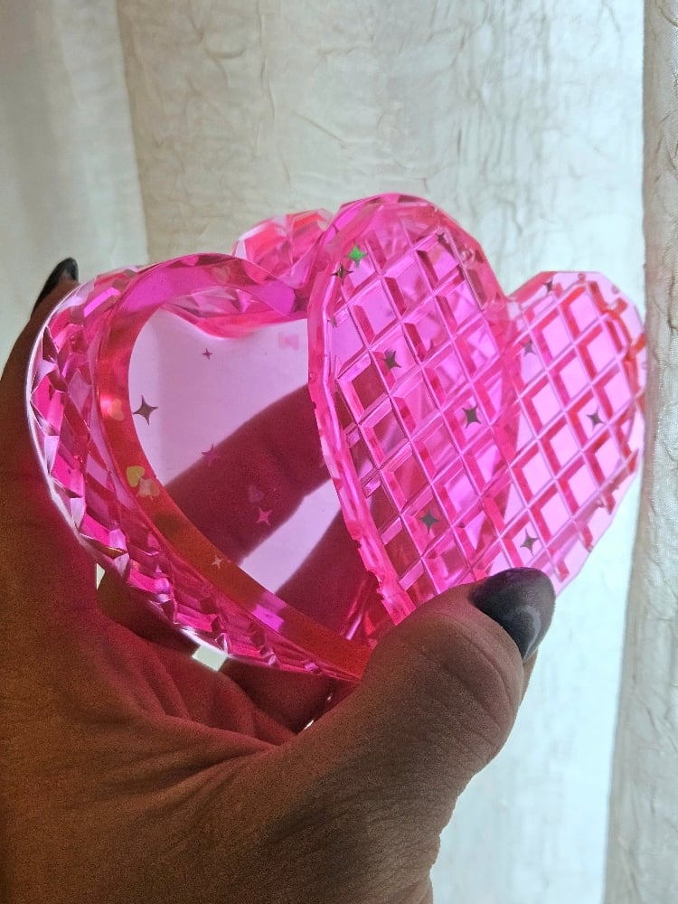 Image of Neon Pink Heart Box 3