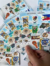 Image 2 of Philippines Cat meme sticker sheet