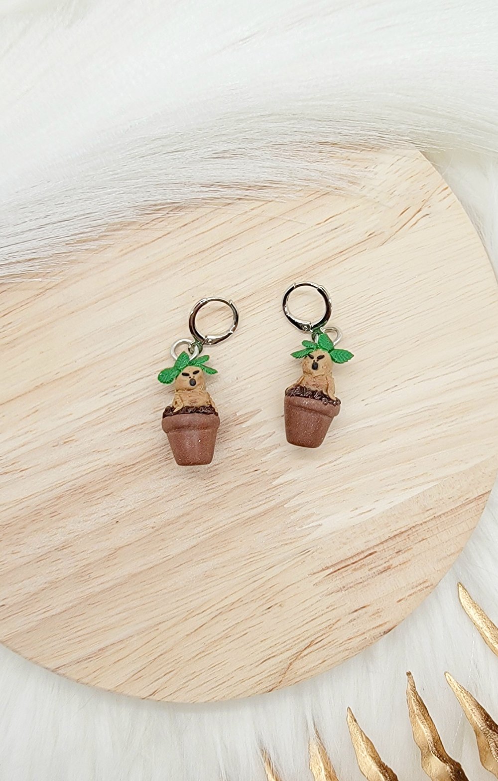 Image of Mandrake Huggie Hoops