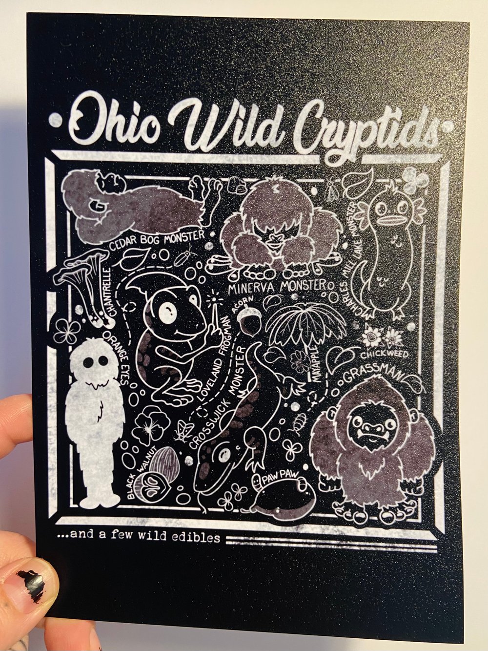 Ohio wild cryptids mini print