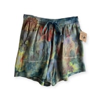 Image 1 of S Cotton Pocket Shorts in Soft Nebula Ice Dye