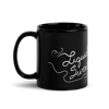 ”Liquid Sweater” black glossy mug