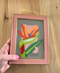 Framed paradise flower 