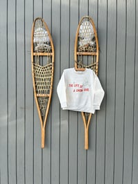 Image 2 of Life of a Snow Girl Skier Kids Crewneck