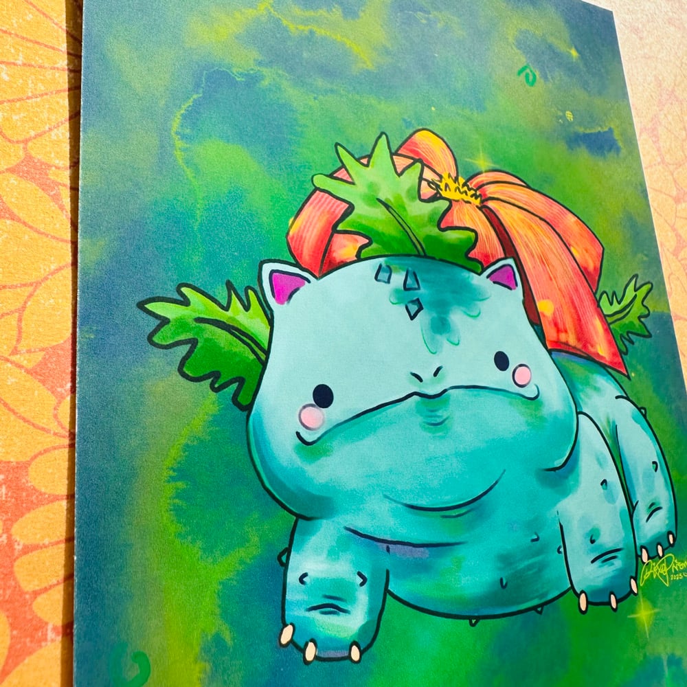 Image of Pokemon Art Print Set of 3 - Gen 1 Starters | Charizard, Venusaur, Blastoise