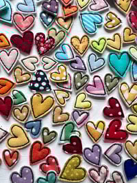 Image 2 of Fabric heart embellishment