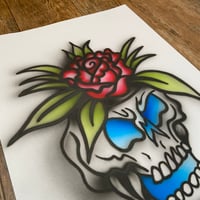 Image 3 of “Pot Head” original airbrush painting ( 1 of 1 ) 