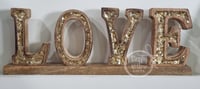 Image 1 of 'LOVE' Wooden sign