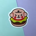 Monkey Burger Sticker