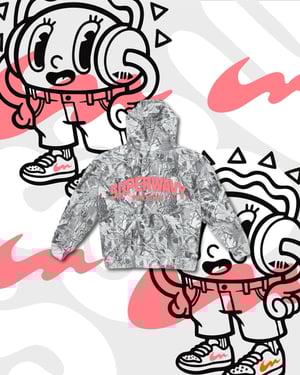 Image of SUPERWAVY® RETRO PINK CAMO HOODIE 