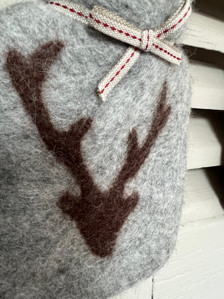 Image of Mini Bouillotte Laine Mérinos: Cerf