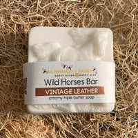 Image 1 of Wild Horses Creamy Butter Body Bar- Vintage Leather